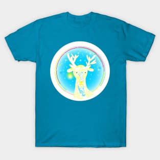 No Text and Plain Bright Colors Version - Believer's World with Resident Woppo T-Shirt